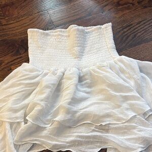 Elegant White Women's Skirt